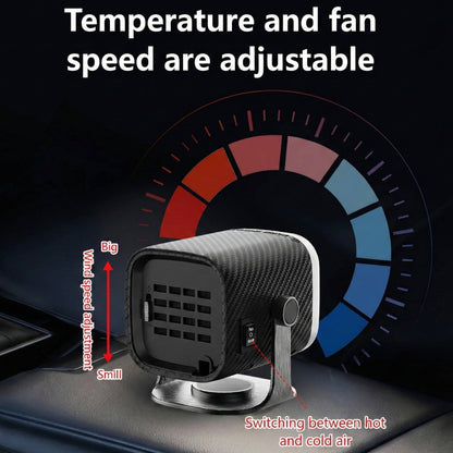 12V/24 Portable Car Heater & Defroster 120W/150W Fast Heating Ceramic Fan for Windshield Defogging