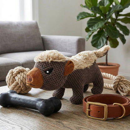 Indestructible Dog Plush Toys for Aggressive Chewers for for Medium and Large Breed
