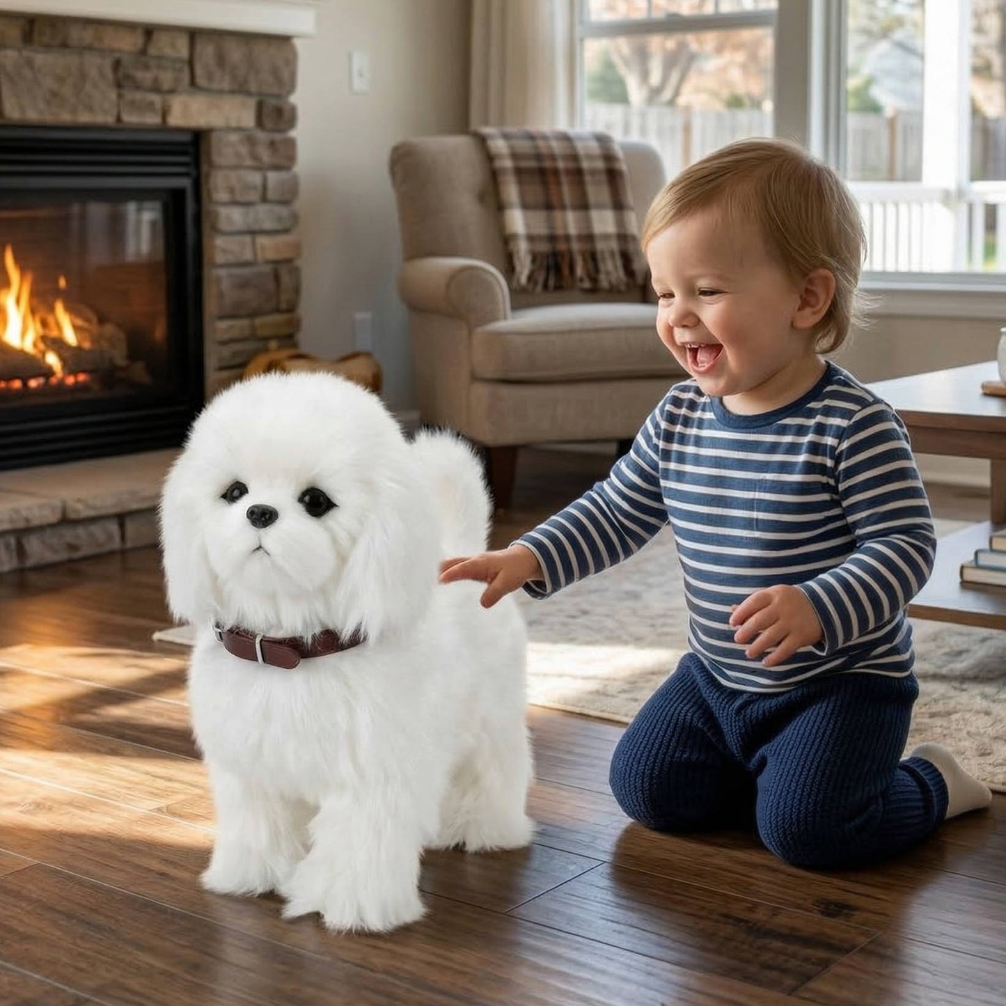 Realistic Interactive Dog Robot, Walking, Barking & Wagging Dog