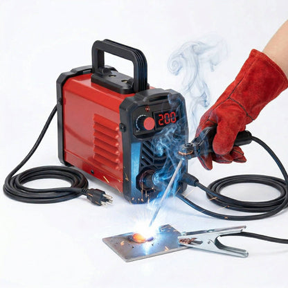 Mini Portable Stick Welder, 110/220V MMA Arc Welding Machine with LED Digital Display & Smart Voltage Conversion