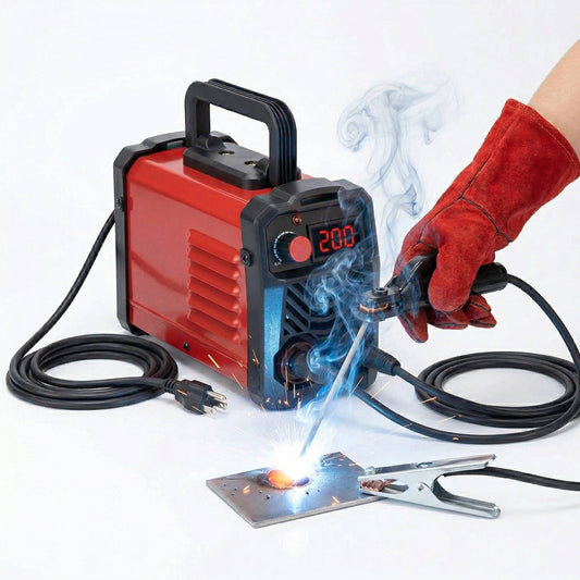 Mini Portable Stick Welder, 110/220V MMA Arc Welding Machine with LED Digital Display & Smart Voltage Conversion