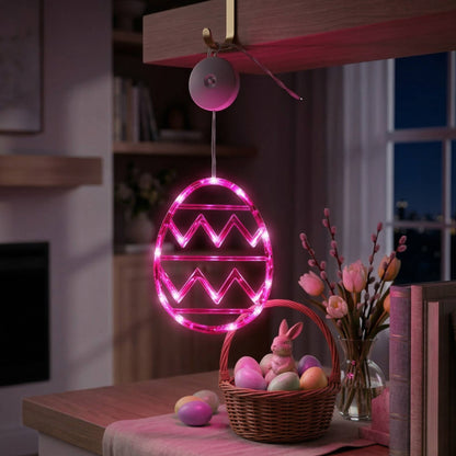 LED Light Up Easter Eggs String Lights, Colorful Decorative Easter Egg Lights for Home Party Decor