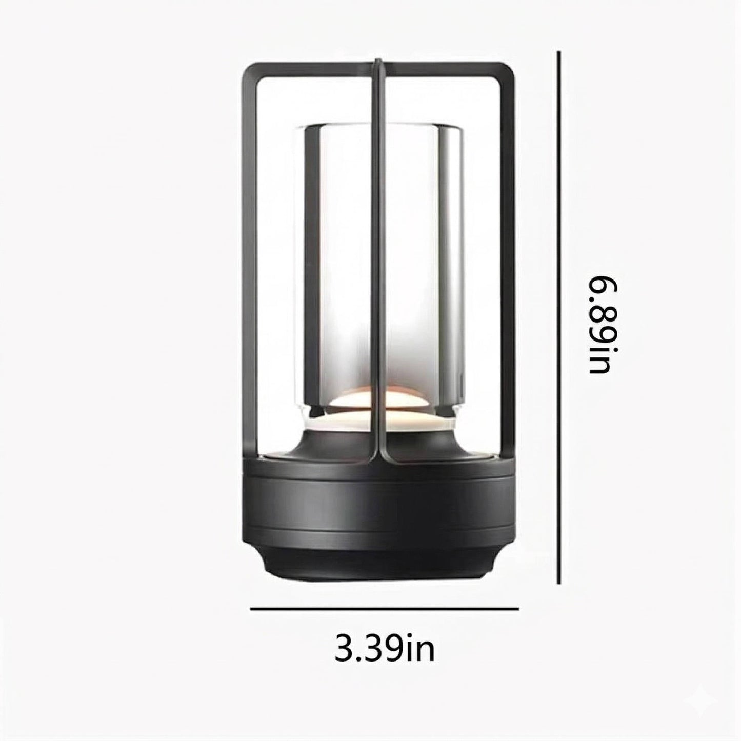 Crystal Lantern Table Lamp with 3 Level Touch Dimmer & Waterproof Design
