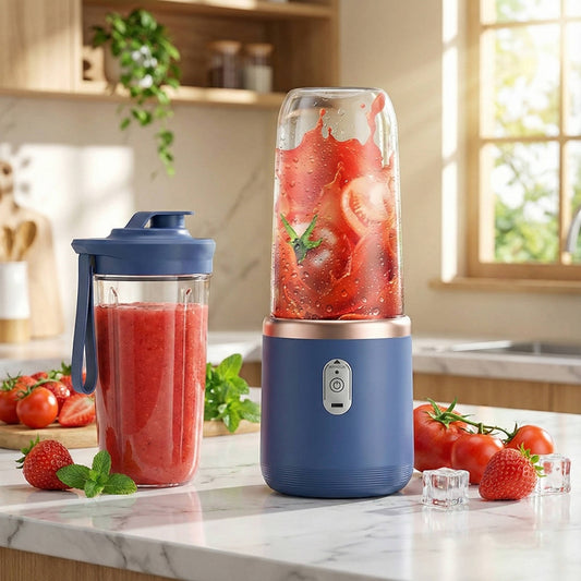 14.07oz Portable Juicer Blender USB Rechargeable Electric Fruit & Smoothie Maker (2 Cups)