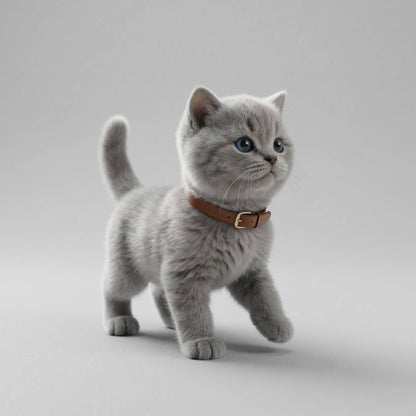Realistic Interactive Tabby Robot Kitten, Walking & Meowing Robot Cat