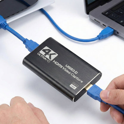 4K Capture Card HDMI to Usb 3.0, Video Capture Device 1080P 60fps, Zero Latency, Plug And Play, Ps5 Xbox Switch Pc Mac