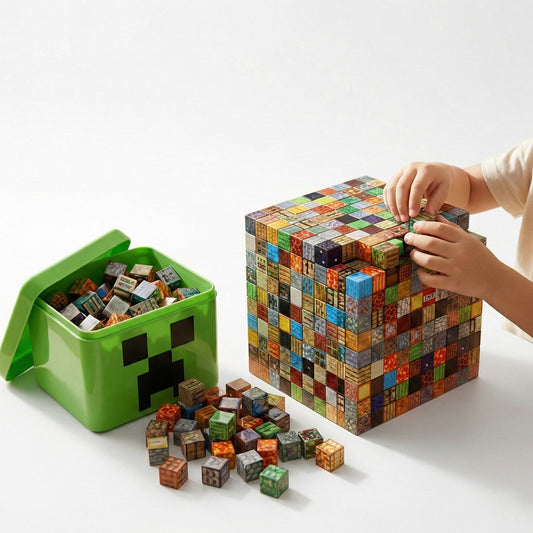 205PCS Magnetic Building Blocks with Storage Box Kids STEM Toy with Figurines