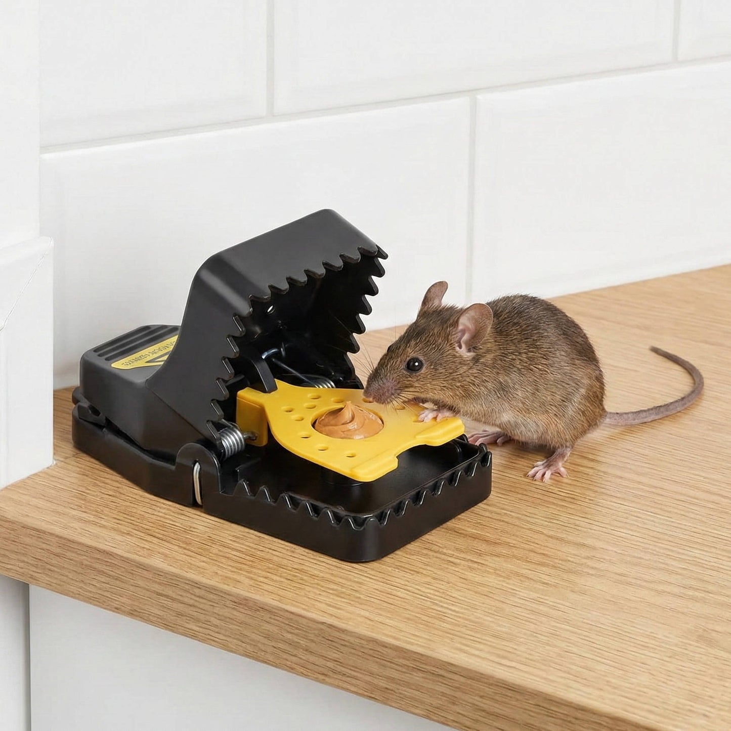 Upgraded Snap Mouse Trap (4 Pack), Powerful Rat Deterrent with High Sensitivity Trigger, Safe No Touch Disposal for Home & Kitchen