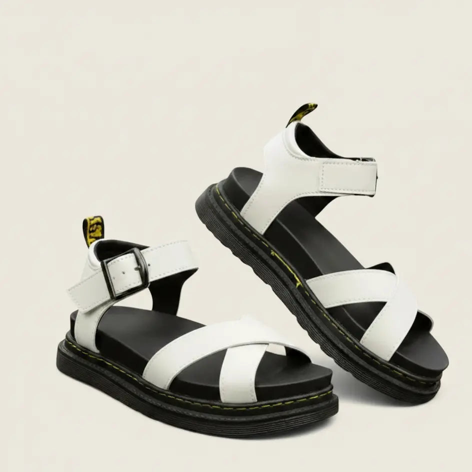 Women’s Platform Sandals – Chunky Buckle Strap, All-Day Comfort Bareroots Footwear
