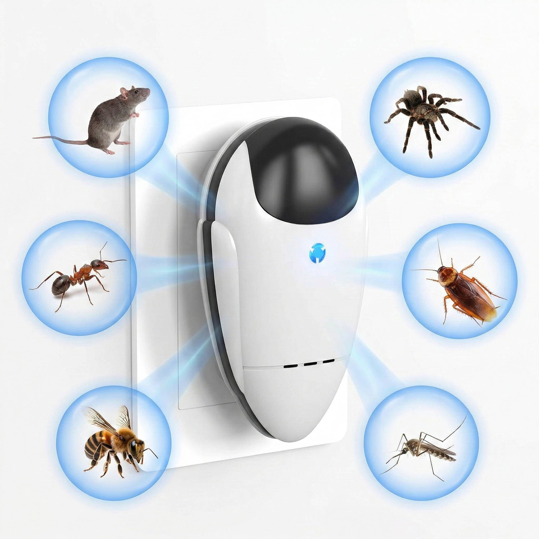 Ultrasonic Plug in Repellent for Roach, Rodent, Mouse, Bugs, Mosquito ...