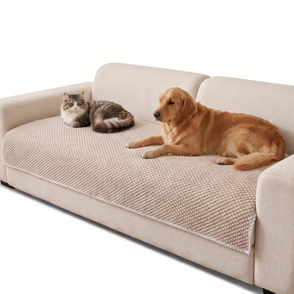 Luxury Couch Cover, Thick Removable Washable Sofa Protector, Non Slip Pet Friendly Slipcover for Sectional Loveseat