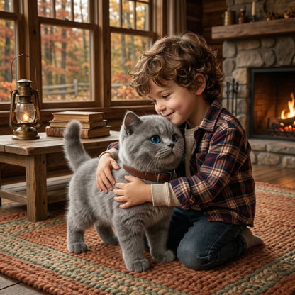 Realistic Interactive Tabby Robot Kitten, Walking & Meowing Robot Cat