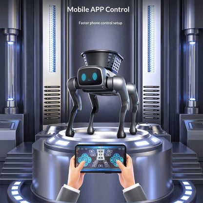 Intelligent Bionic Robot Dog Toy, Electric Remote Control Programmable Robot Dog with Mobile App for Kids
