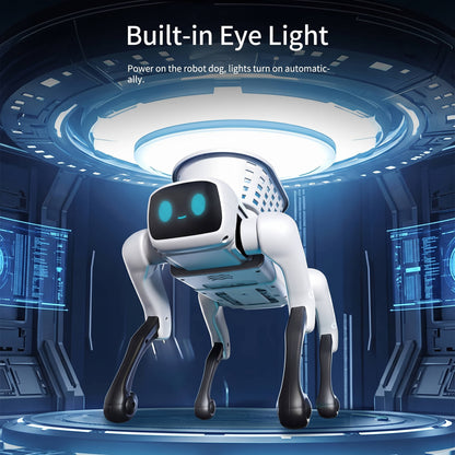 Intelligent Bionic Robot Dog Toy, Electric Remote Control Programmable Robot Dog with Mobile App for Kids