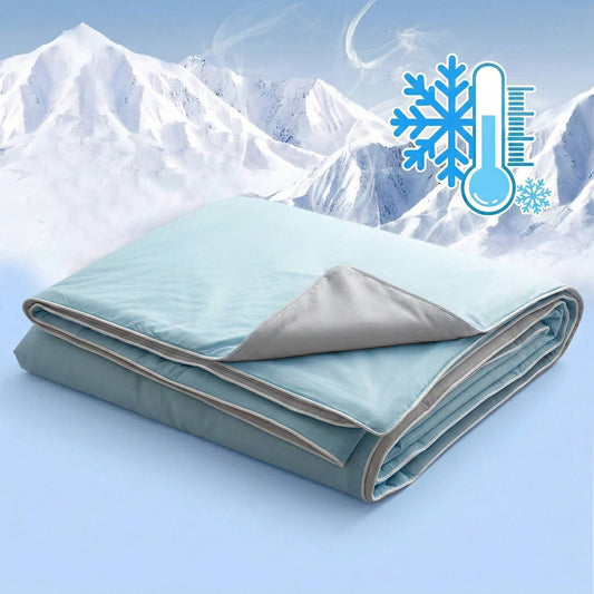 Ice Silk Cooling Blanket, Summer Comforter, Lightweight, for Hot Sleepers