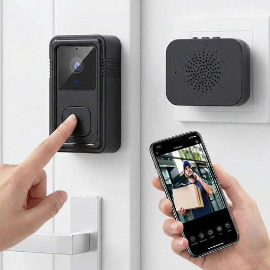 Wireless 1080P HD Wifi Video Doorbell with Two Way Audio and Cloud Storage - Simple Installation