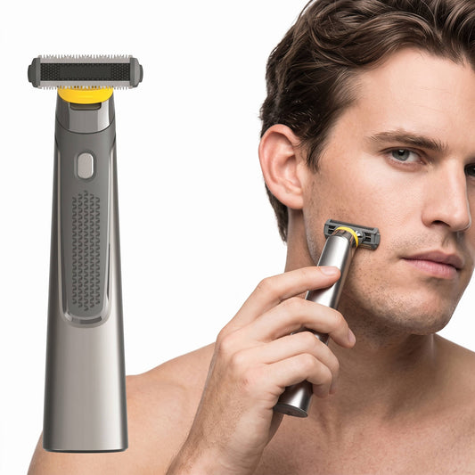 Cordless Rechargeable Precision Shaver, Portable Electric Razor for Men with Precision Trimming