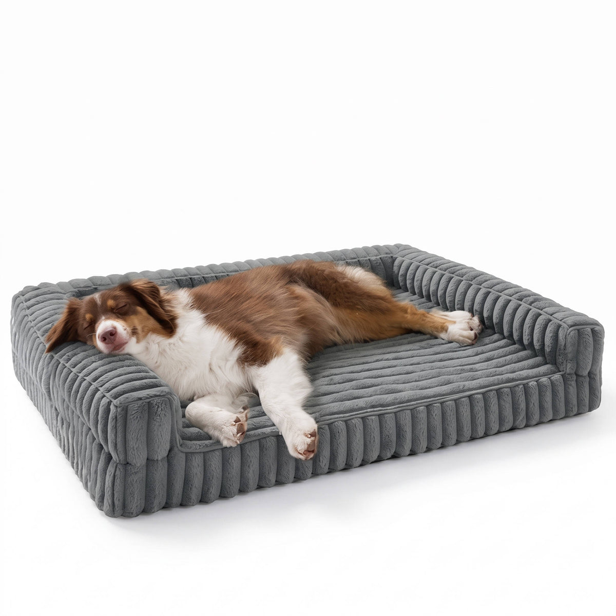 Orthopedic Dog Bed for Large Dogs, Egg Crate Foam Cushion with Joint Support and Non Slip Bottom