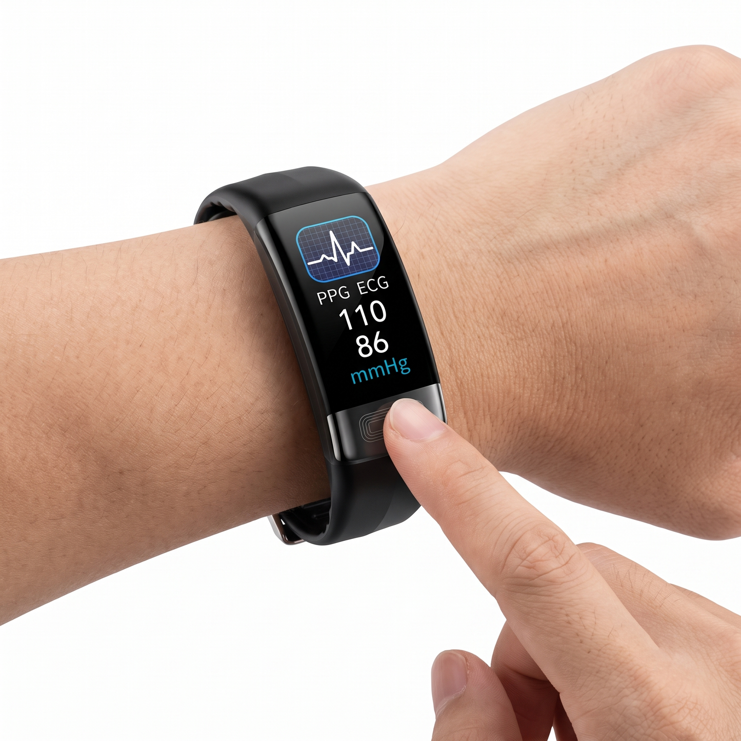 Smart Watch, Band Tracker for Blood Pressure and Sleep Monitoring, Fitness Watch with Heart Rate and Health Tracking