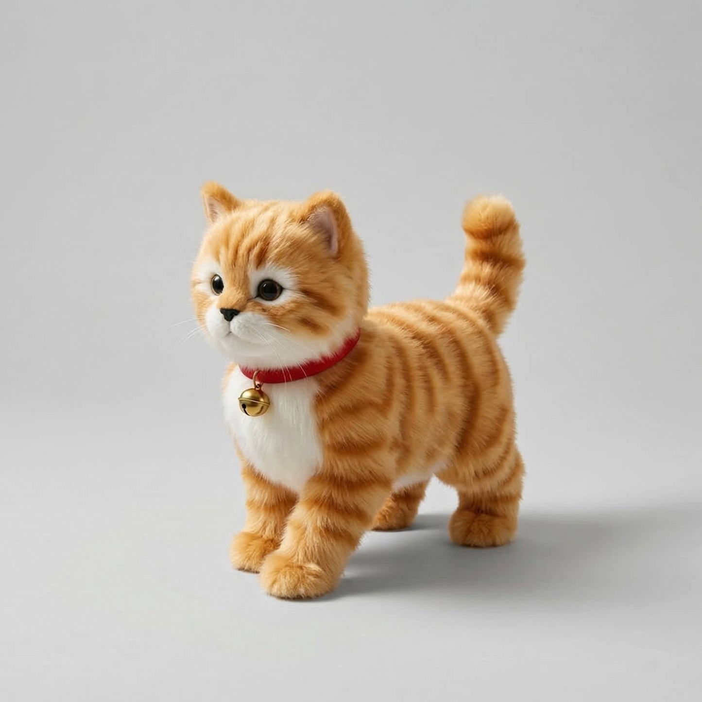 Realistic Interactive Tabby Robot Kitten, Walking & Meowing Robot Cat