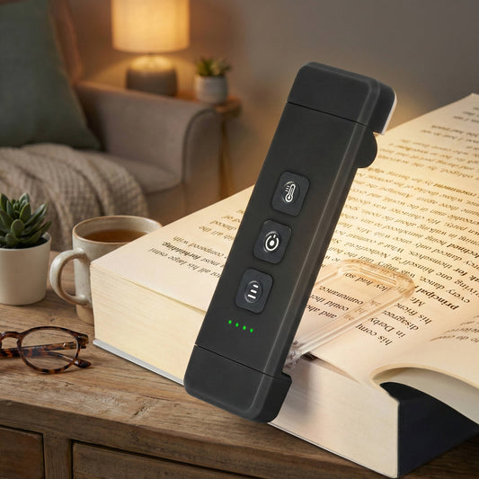 Clip On Book Light USB Rechargeable with Timer Mini LED Reading Lamp Portable