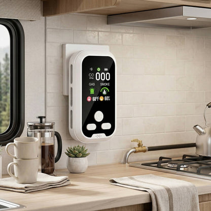 Multi Function Gas and Smoke Monitor with LCD Display and Temperature Humidity Readings