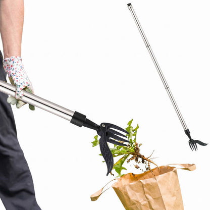Stand Up Weed Puller Tool with Handle, Garden Root Remover Easy Weed Removal Tool