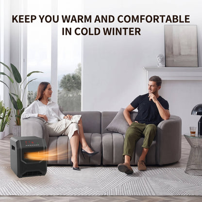 1500W Infrared Space Heater, Electric Indoor Heater for Home, Office & Bedroom