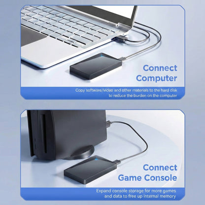 Portable External Hard Drive 2.5 Inch USB 3.0 High Speed HDD Storage for PC Mac Laptop 1TB 4TB