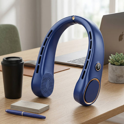 Portable Neck Fan, Hands Free Bladeless Wearable Fan