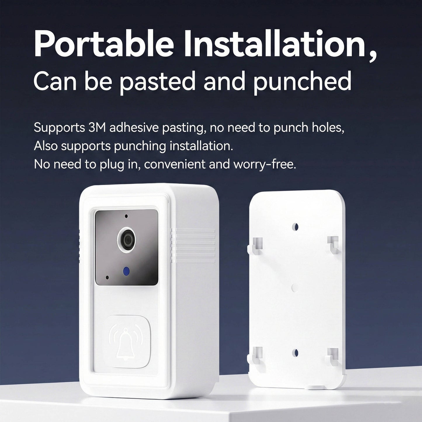 Wireless 1080P HD Wifi Video Doorbell with Two Way Audio and Cloud Storage - Simple Installation