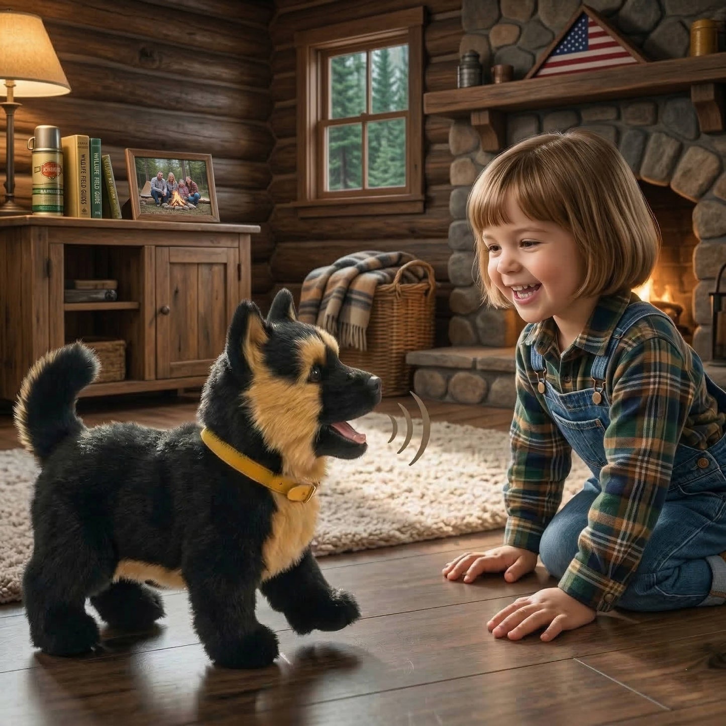 Realistic Interactive Dog Robot, Walking, Barking & Wagging Dog
