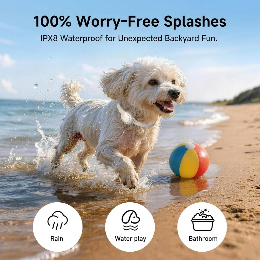 Dog Training Collar for Small Dogs 5 to 30lbs, 4200FT Remote, IPX8 Waterproof, Rechargeable, 3 Modes