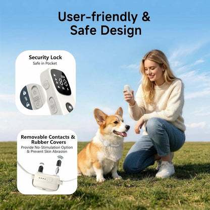 Dog Training Collar for Small Dogs 5 to 30lbs, 4200FT Remote, IPX8 Waterproof, Rechargeable, 3 Modes