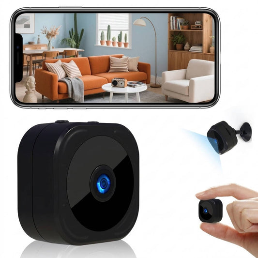 1080P Mini WiFi Indoor Security Camera with App Control, Motion Detection and Night Vision