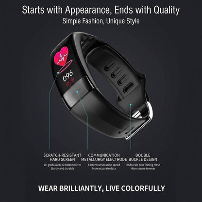 Smart Watch, Band Tracker for Blood Pressure and Sleep Monitoring, Fitness Watch with Heart Rate and Health Tracking