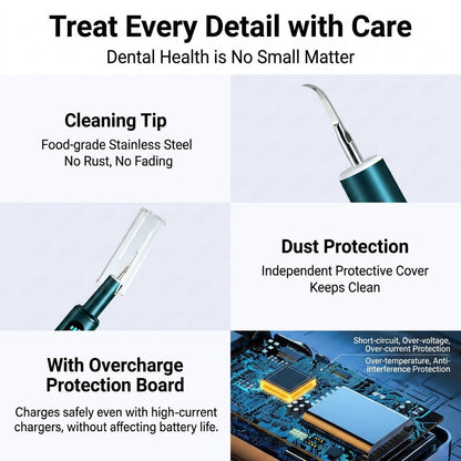 Plaque Remover for Teeth, Electric Dental Calculus Remover for Tartar, Plaque and Stain Cleaning