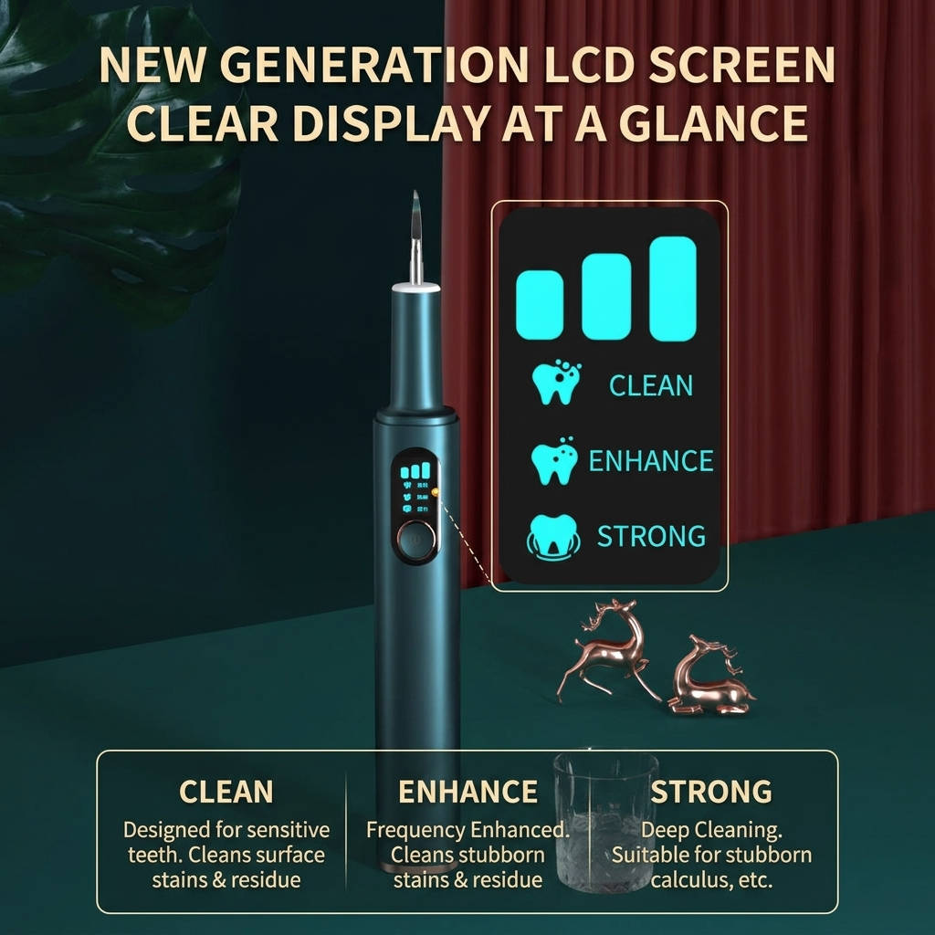 Plaque Remover for Teeth, Electric Dental Calculus Remover for Tartar, Plaque and Stain Cleaning