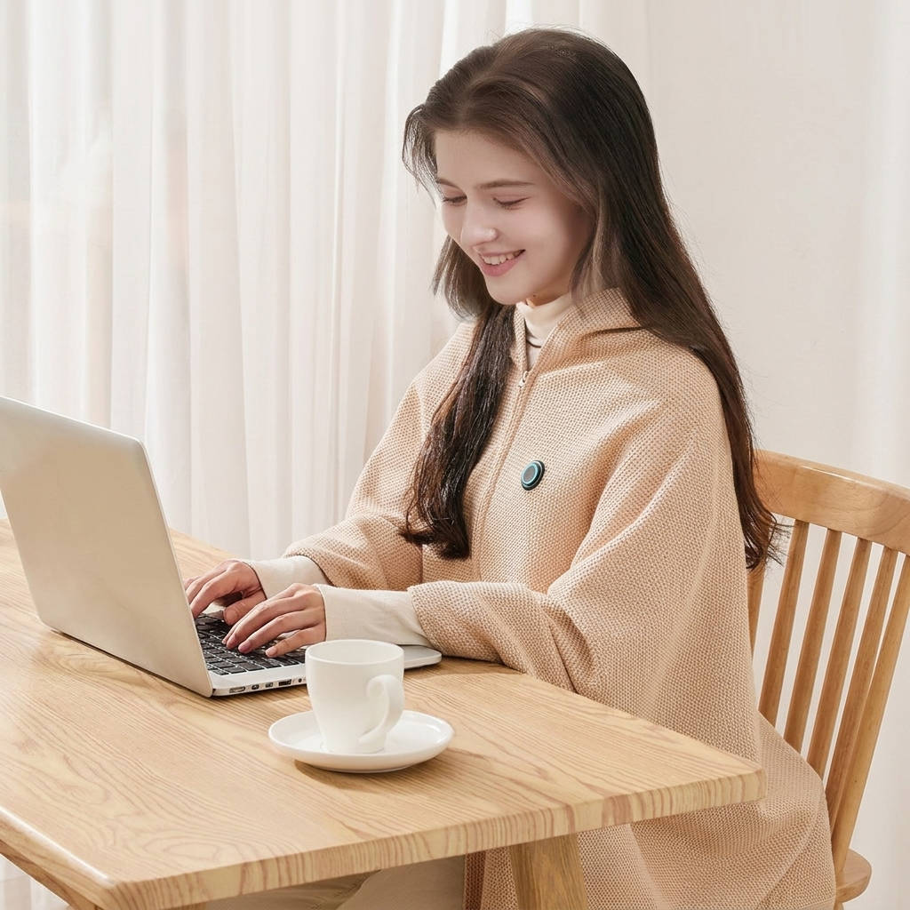 Heated Shawl Wraps for Women, USB Wearable Blanket for Cozy Warmth at Home and Outdoors