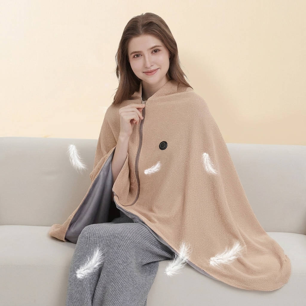 Heated Shawl Wraps for Women, USB Wearable Blanket for Cozy Warmth at Home and Outdoors
