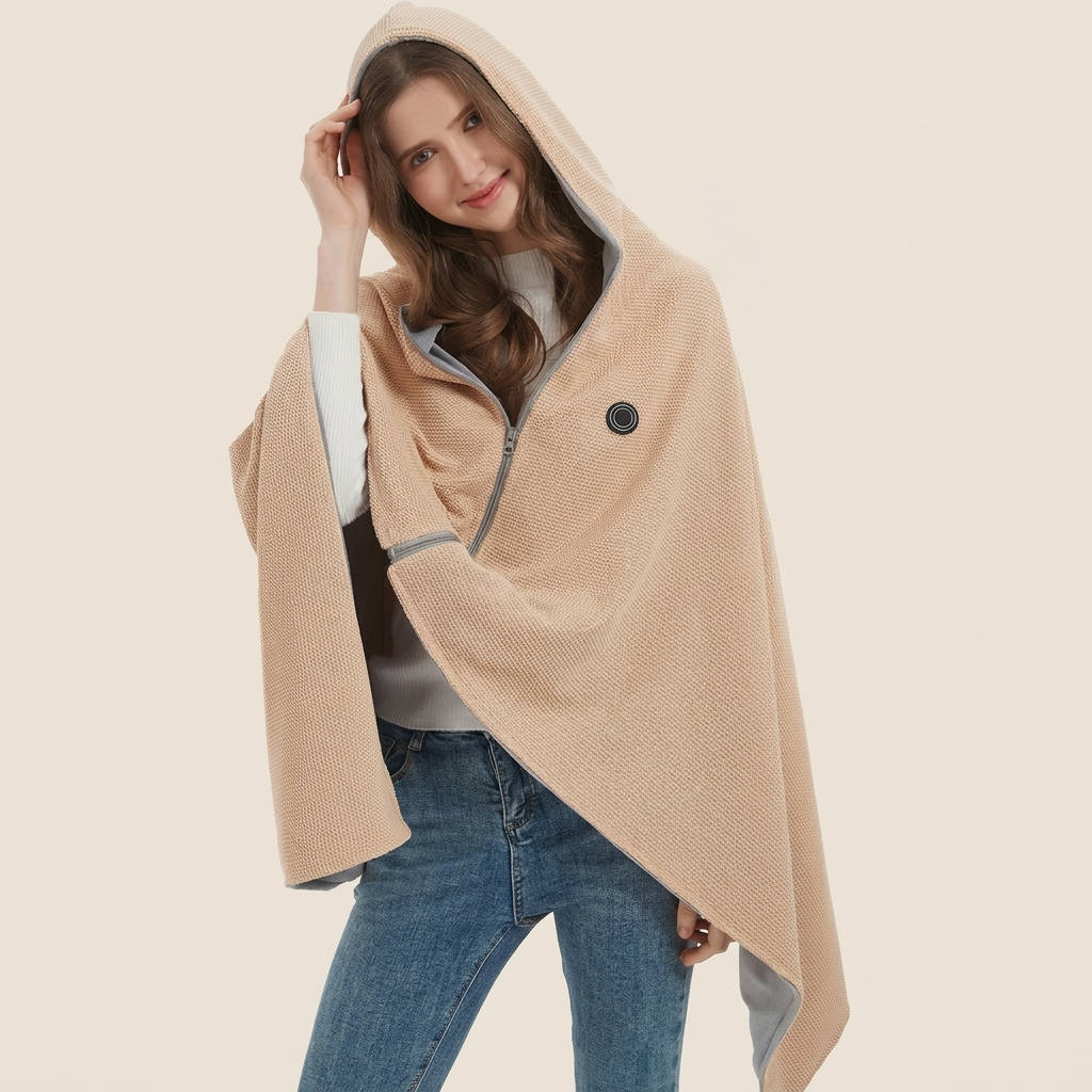 Heated Shawl Wraps for Women, USB Wearable Blanket for Cozy Warmth at Home and Outdoors