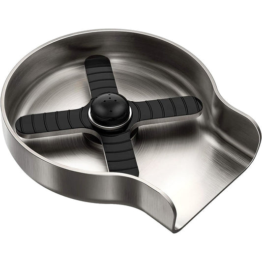 Sink Glass Rinser with Multi-Angle Spray Jets and Brushed Nickel Finish