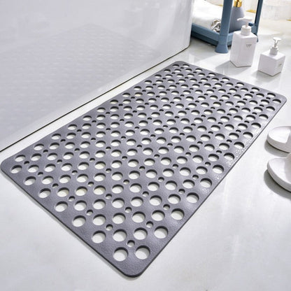 Shower Mat with Suction Cups, Non-Slip Surface, Drainage Holes, 16x28 Inch Bathroom Mat