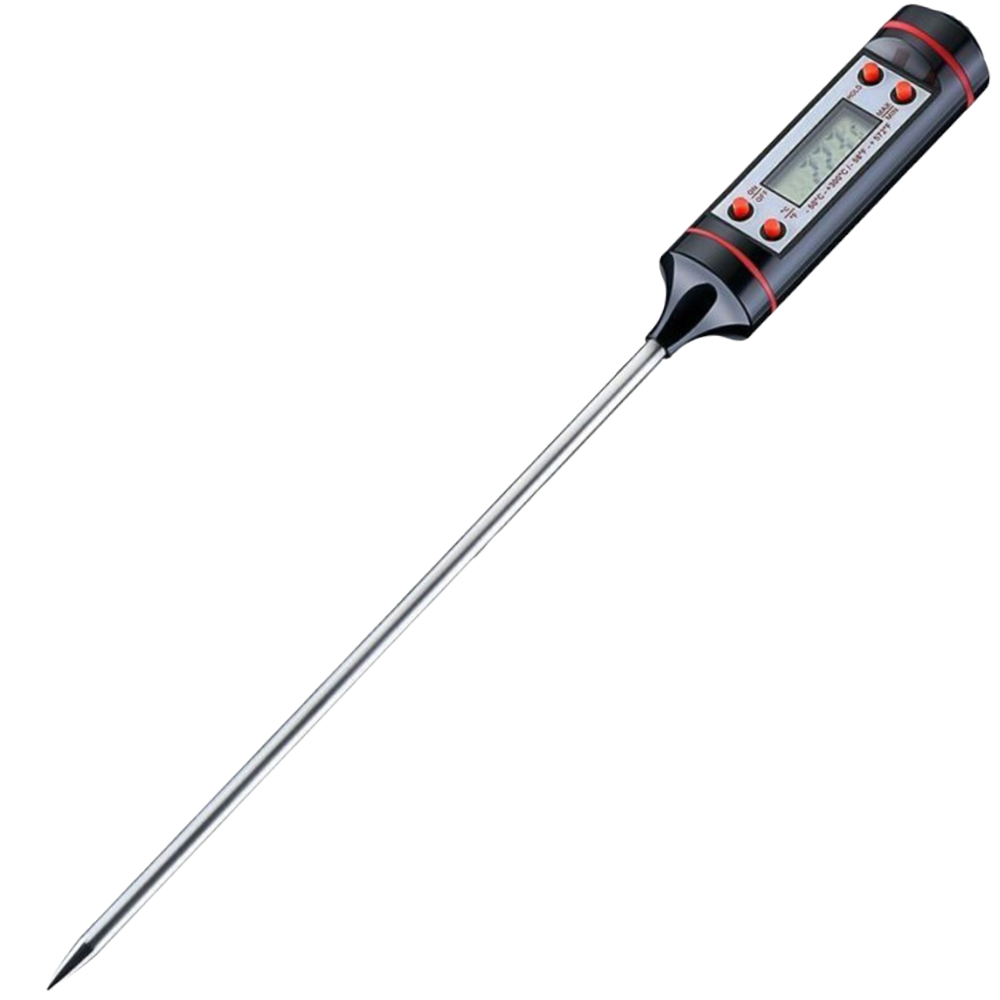 Digital Food Thermometer Probe with LCD Screen for Meat, Chocolate and Liquids