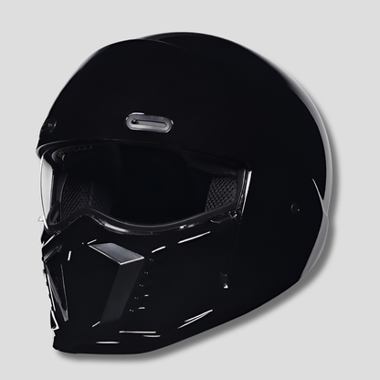 Retro Motorcycle Helmet with Adjustable Ventilation and Anti-Fog Visor