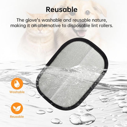 Pet Grooming Gloves with Double-Sided Design and Anti-Static Surface, Washable