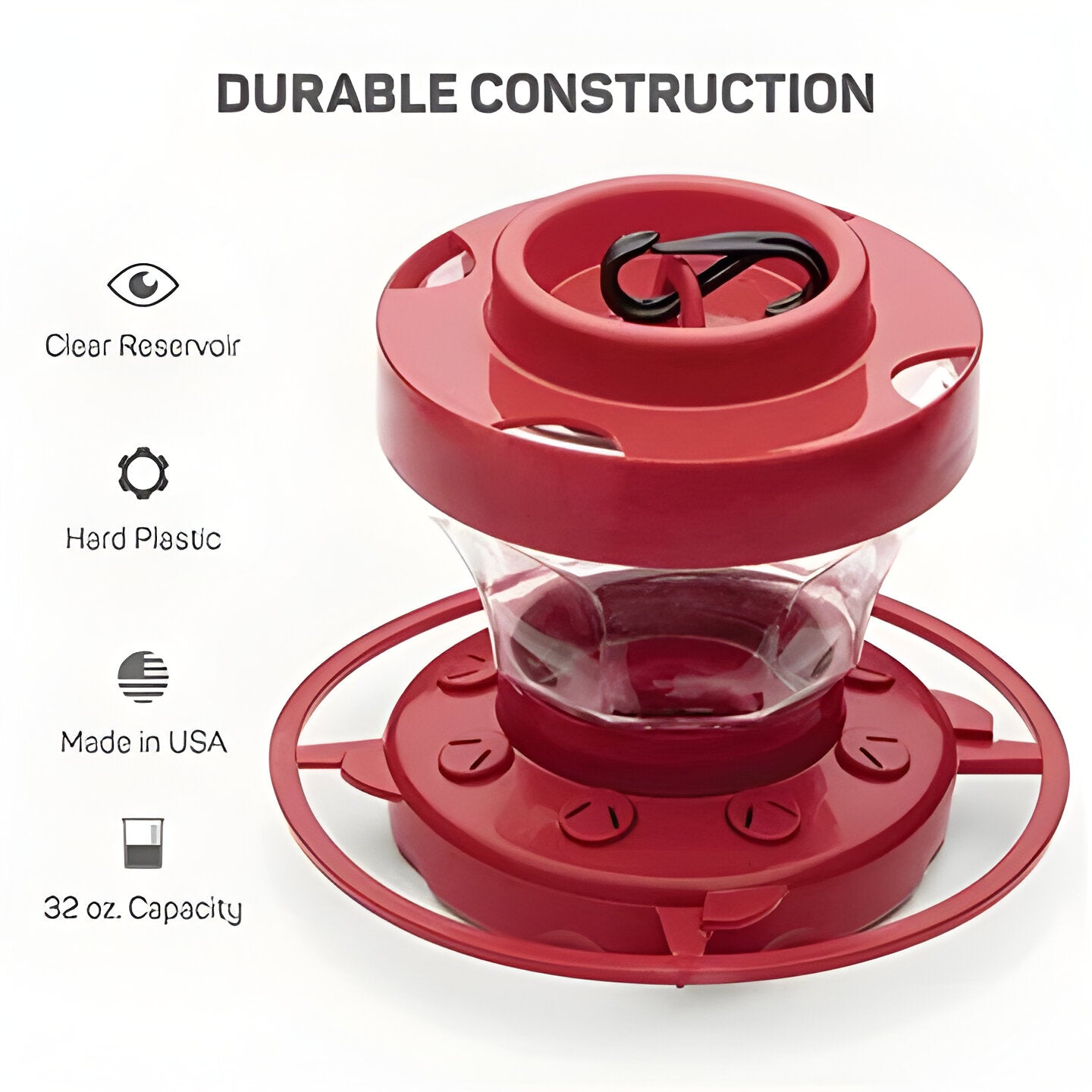 Hanging Bee Proof Hummingbird Water Feeders with Perch