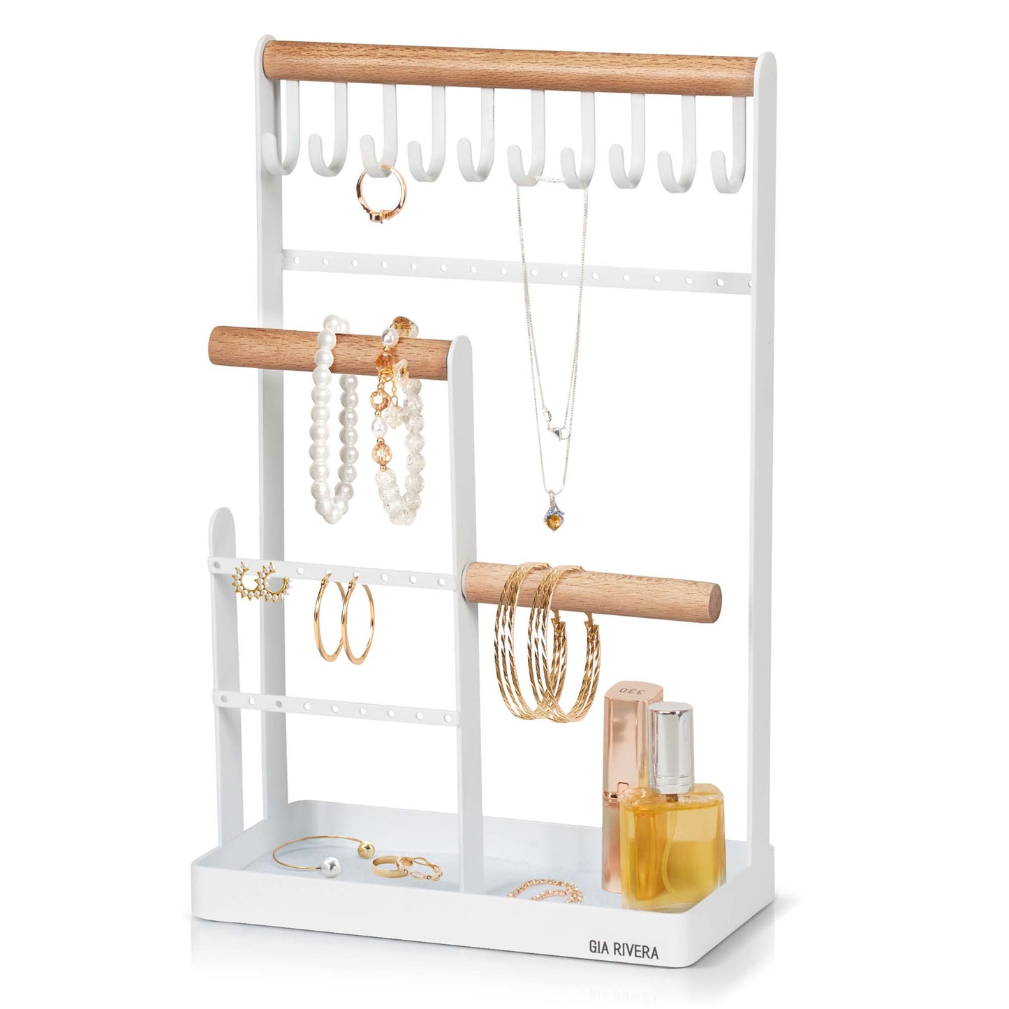 Jewelry Stand Holder with 10 Hooks