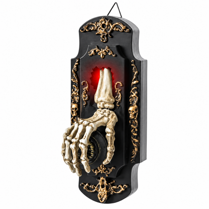 Motion Sensor Doorbell Spray Prop with Sound and Light Effects for Halloween Decorations