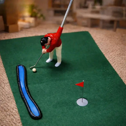 Indoor Mini Golf Set with 6 Clubs and Adjustable Course, Multi-Player Ready